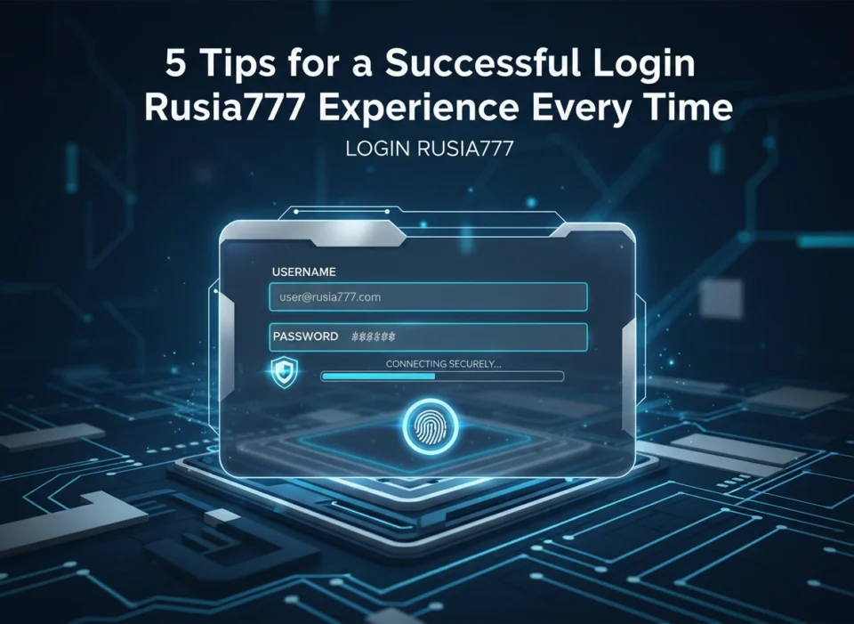 5 Tips for a Successful Login Rusia777 Experience Every Time