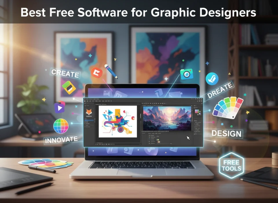 Discover the best free software for graphic designers. Explore top tools for vector art, photo editing, and 3D modeling to create stunning designs for free.