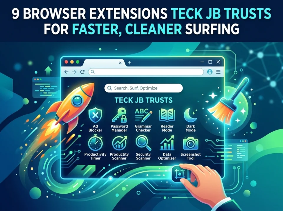 9 Browser Extensions Teck JB Trusts for Faster, Cleaner Surfing