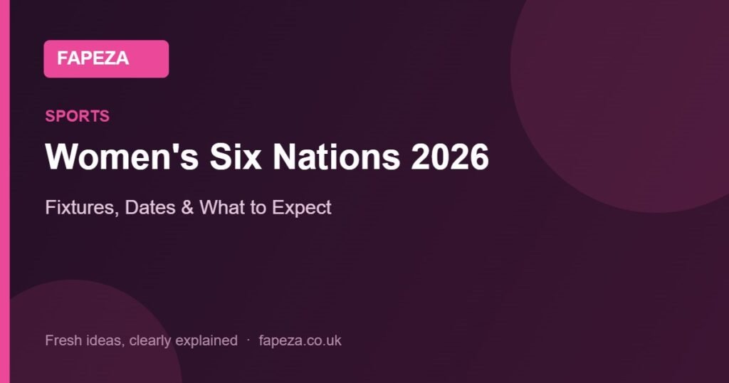 Women's Six Nations 2026 — Fixtures, Dates & What to Expect
